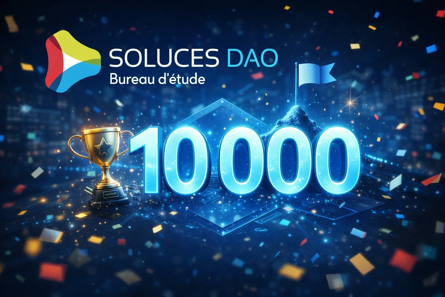 Célébration des 10 000 projets livrés par SOLUCES DAO